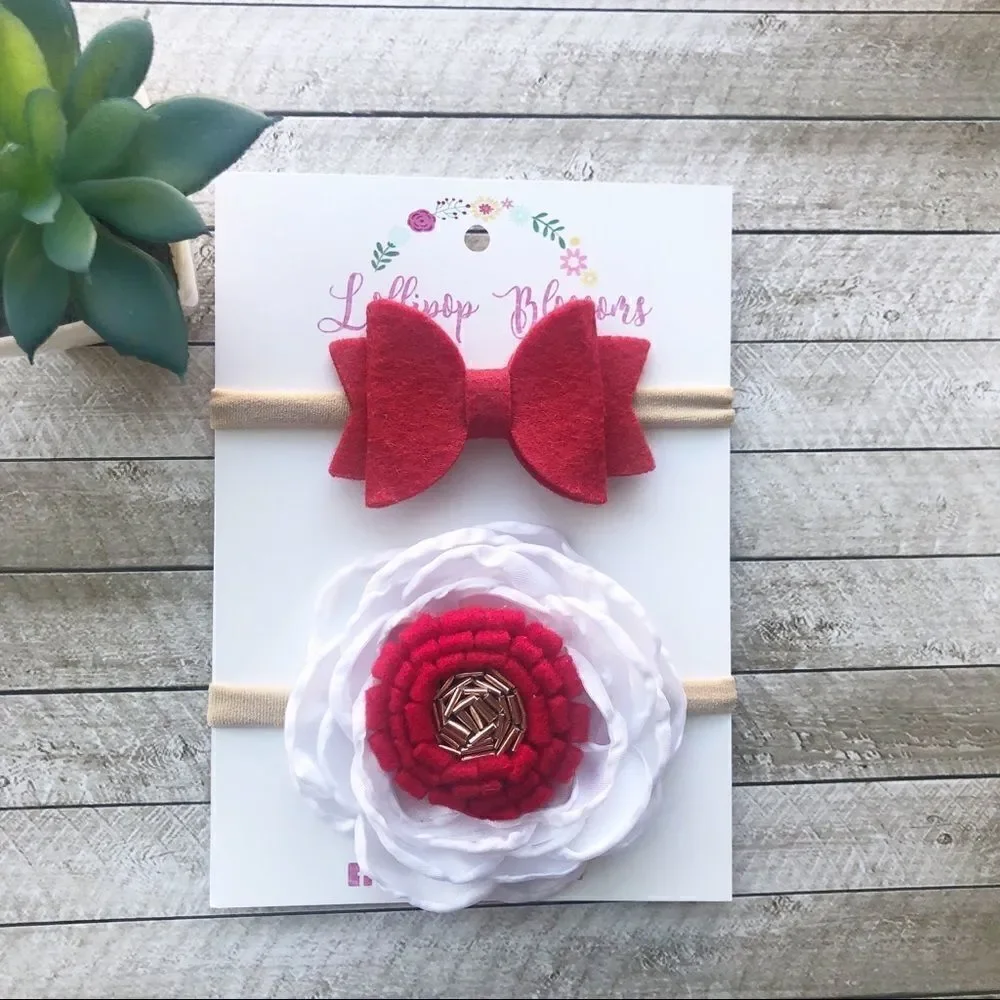 Set of Christmas Baby Headbands
